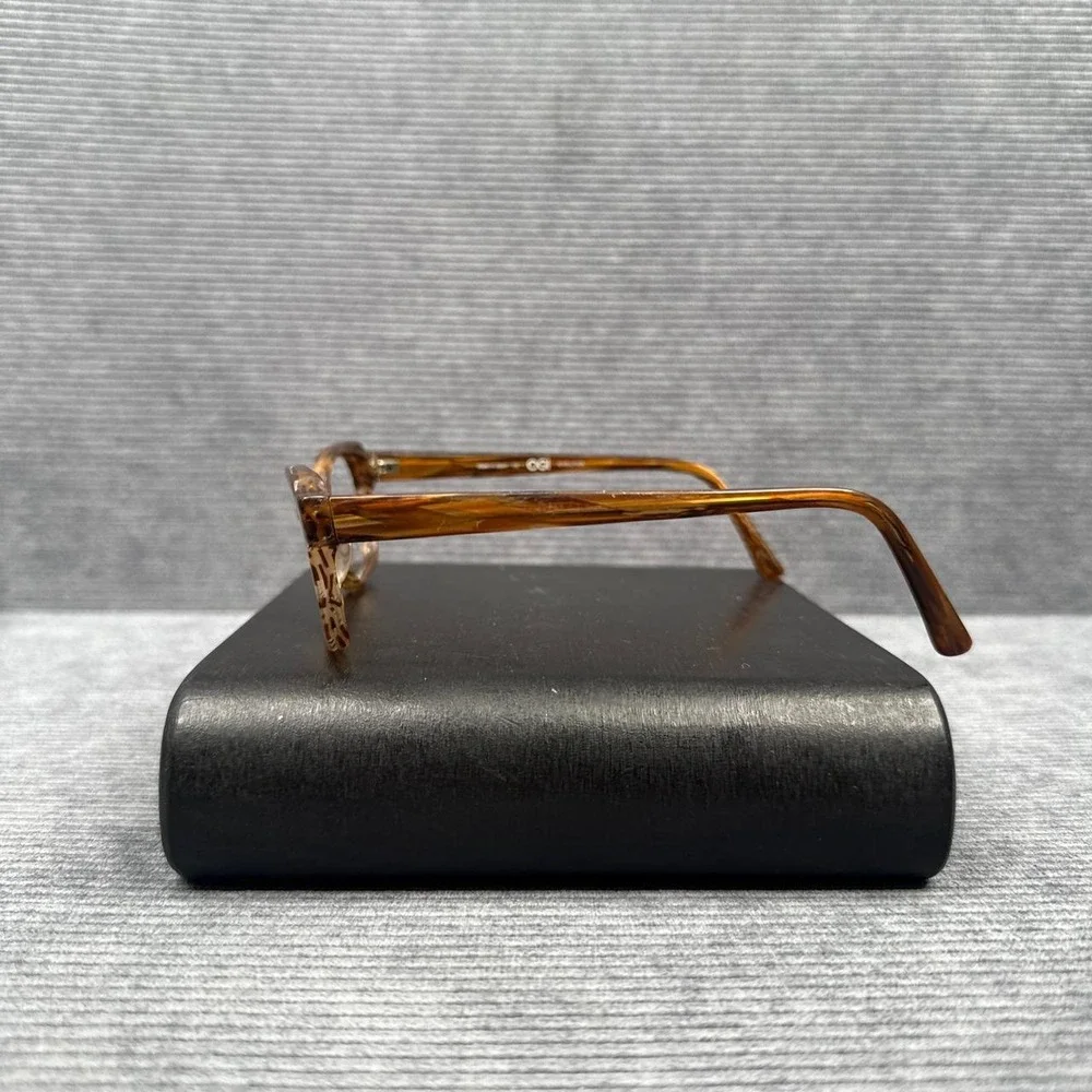 OGI Evolution Eyeglasses 9077/1555 Tortoise Shell Brown Amber Japan 52-16-140